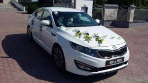 KIA Optima biała do ślubu